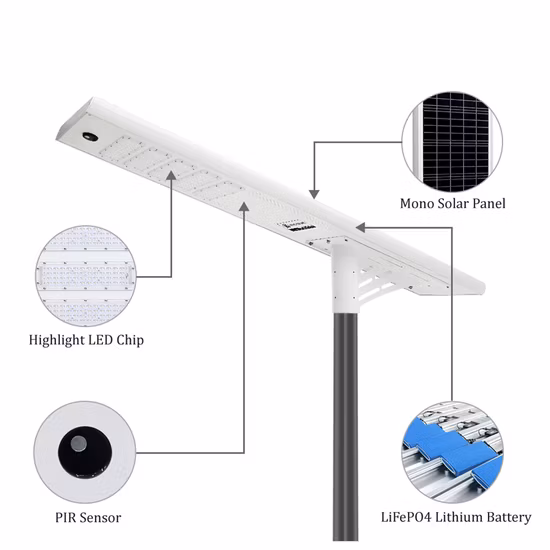 Waterproof IP65 Backyard Wholesale Price 50W 100W 200W 300W 400W Garden Solar Street Lamp Security Flood Lights Wall Lamp All in One Solar LED Street Light