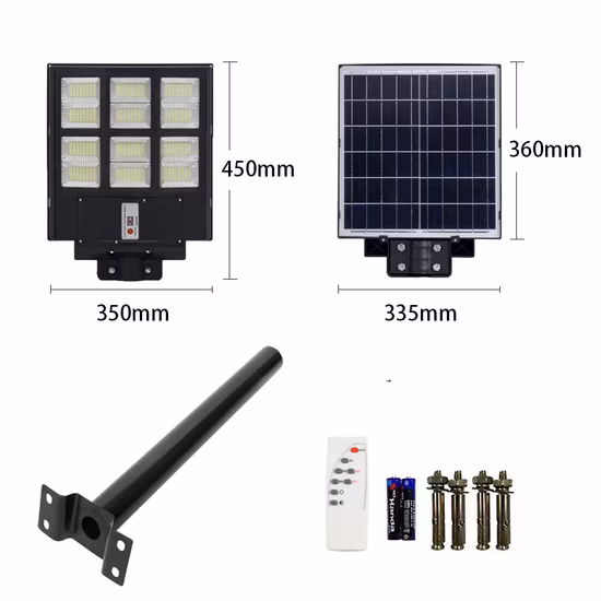 Wholesale Price 100W 150W 200W 250W Outdoor Product ABS Energy Powered Panel Flood Lamp Motion Sensor Road Outdoor Garden Wall LED All in One Solar Street Light