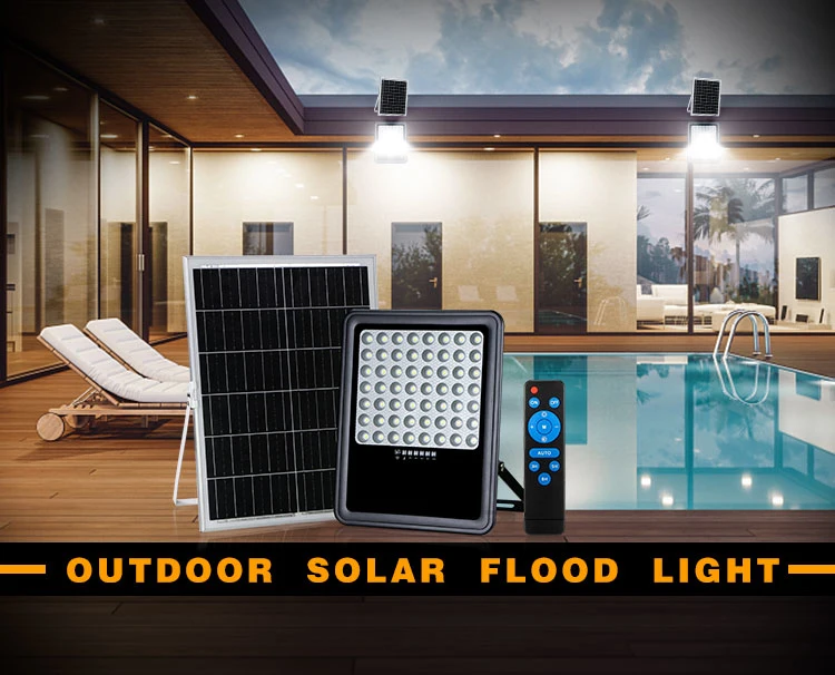Outdoor Garden 300W IP65 Solar LED Flood Light Super Bright Marine Grade Slim