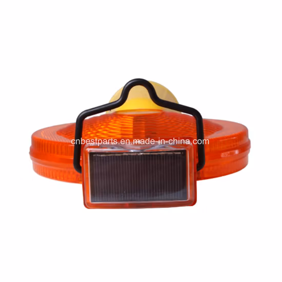 Wholesale Solar Power Road Traffic Safety Beacon Lighting Emergency Amber Flash Caution Strobe Lamp Construct Work Zone Solar 6 PCS LED Traffic Light