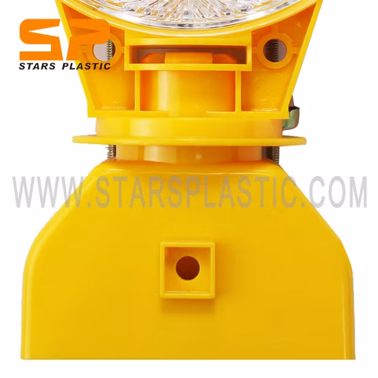 Portable LED Strobe Traffic Warning Solar Barricade Light for Barrier in Construct Work Zone